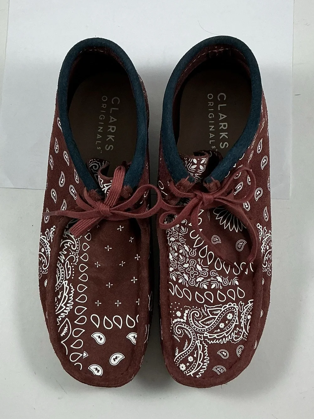 Clark’s Original Wallabee Boots Brick Paisley Size 10